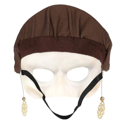 boland-maske-wahrsagerin-halbmaske-mit-kopftuch-braun image 8