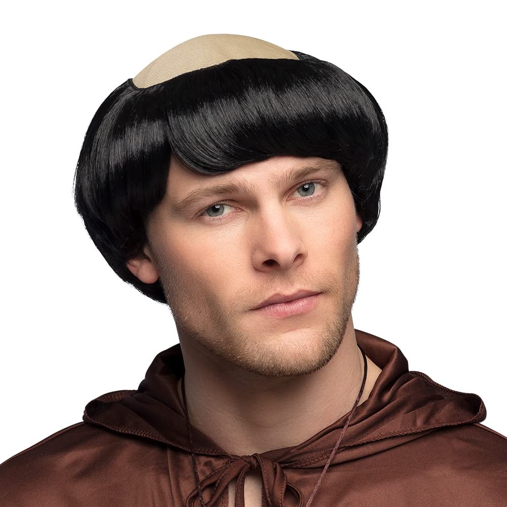 boland-wigs-m-nch-per-cke-erwachsene-schwarz-halbglatze image 1