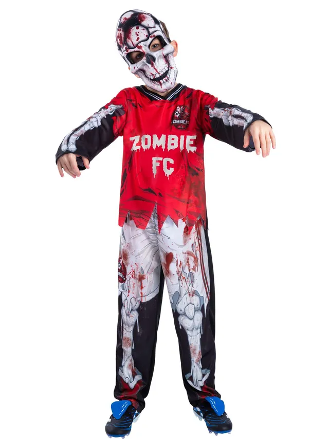 smiffys-fever-zombie-fc-kost-m-kinder-rot-3-teilig-mit-maske image 1