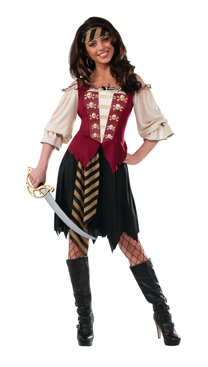 rubies-piratin-kost-m-damen-std-piratenkleid image 1