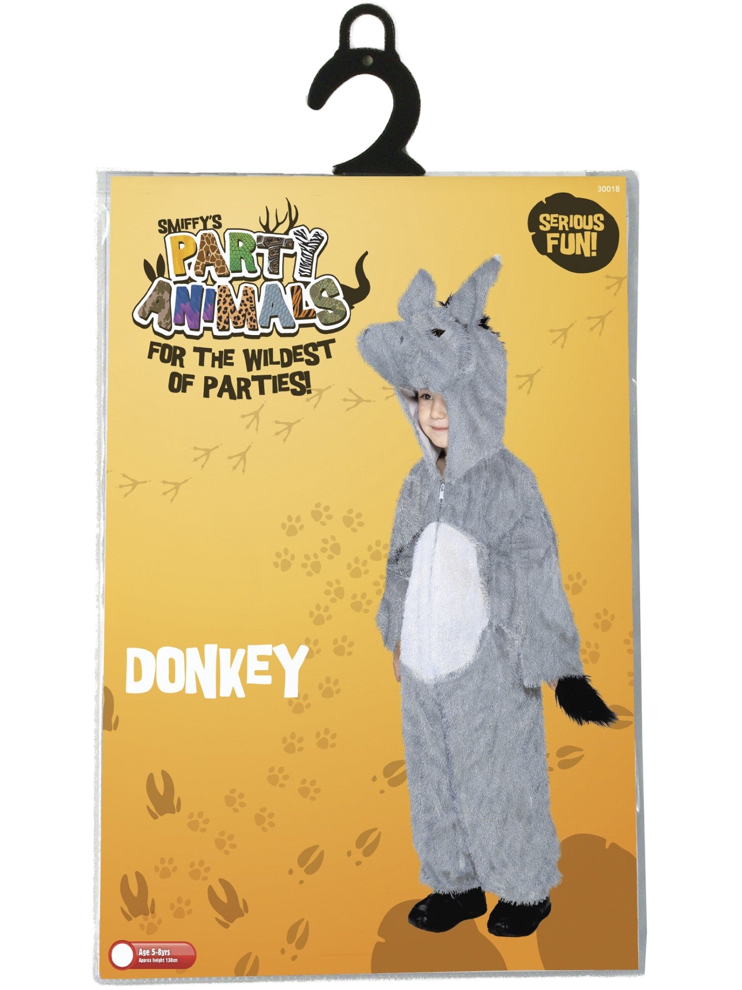 smiffys-esel-kost-m-kinder-grau-overall-mit-kapuze image 6