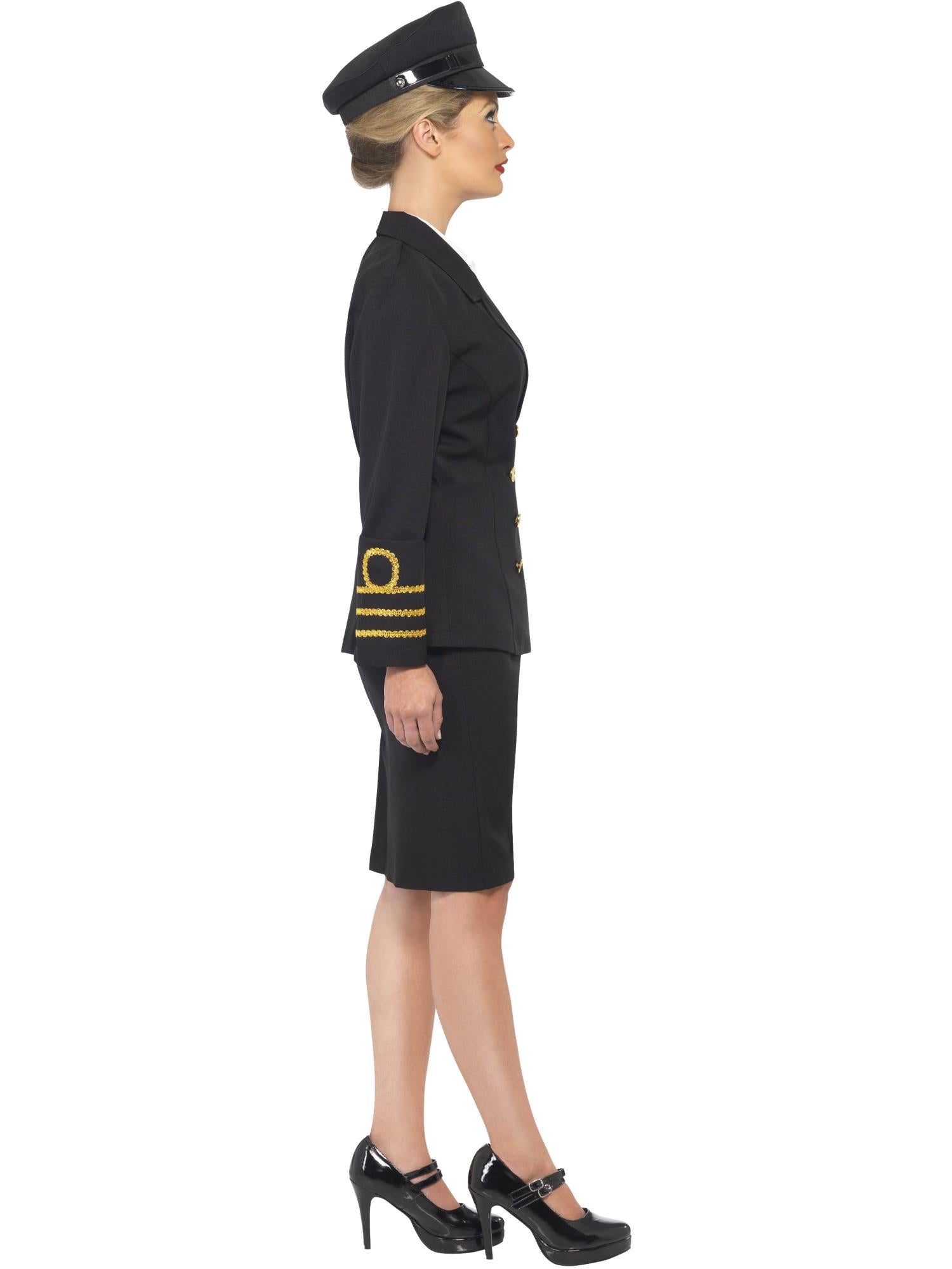 smiffys-fever-navy-officer-kost-m-damen-schwarz-gr-m image 3