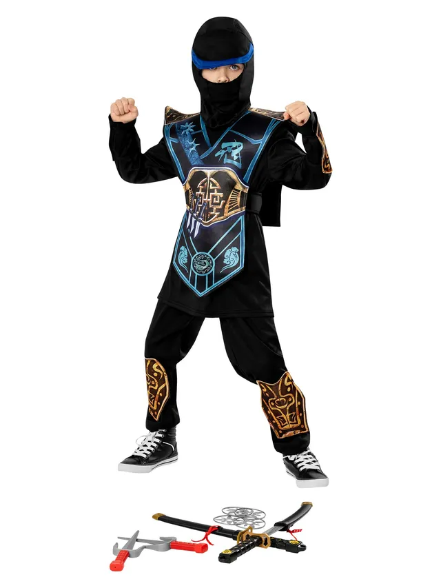 rubie-s-deluxe-blue-ninja-kinderkost-m-overall-blau-5-6-jahre image 1