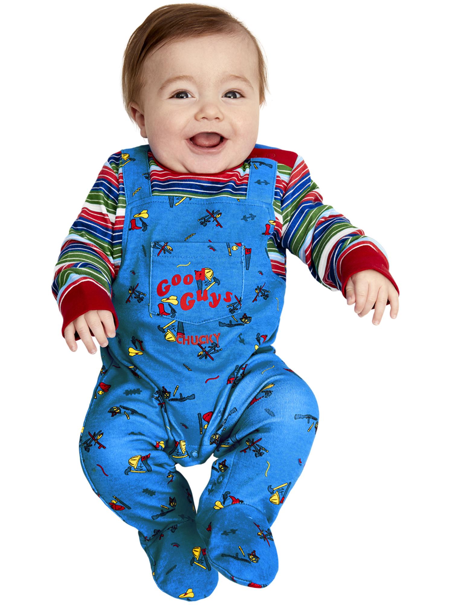 smiffys-fever-chucky-baby-kost-m-overall-6-12-monate image 2