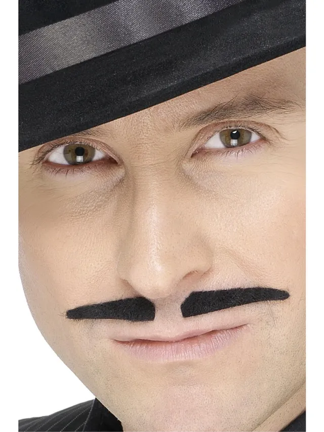 smiffys-fever-black-spiv-schnurrbart-schwarz-selbstklebend image 1