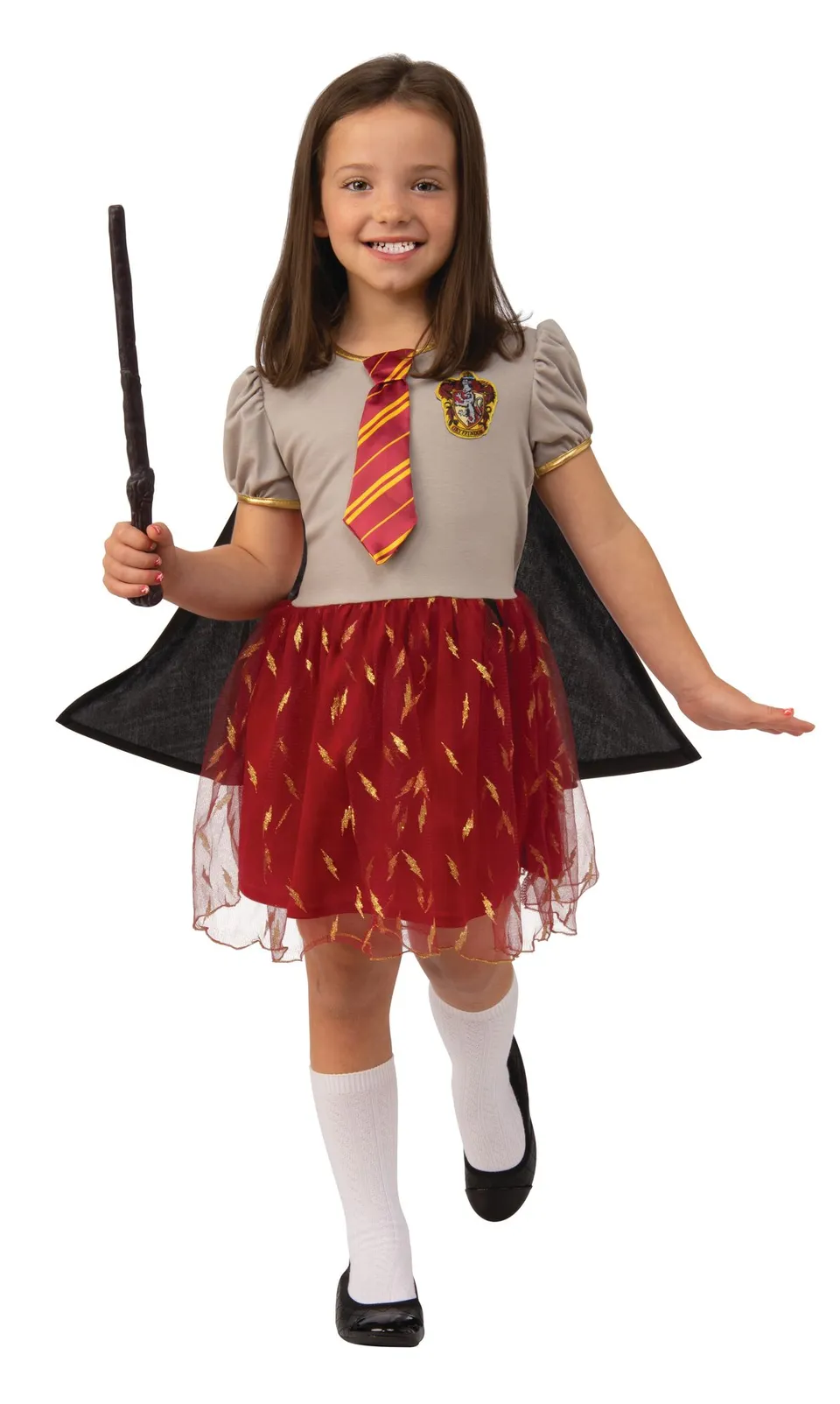 rubies-gryffindor-tutu-kleid-luxe-mit-umhang-und-krawatte image 1