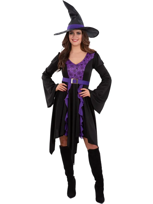 smiffys-fever-practical-spell-hexenkost-m-schwarz-lila-hut image 1