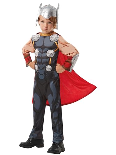 rubie-s-deluxe-thor-kost-m-kinder-m-mit-umhang-und-helm-gr-m image 7