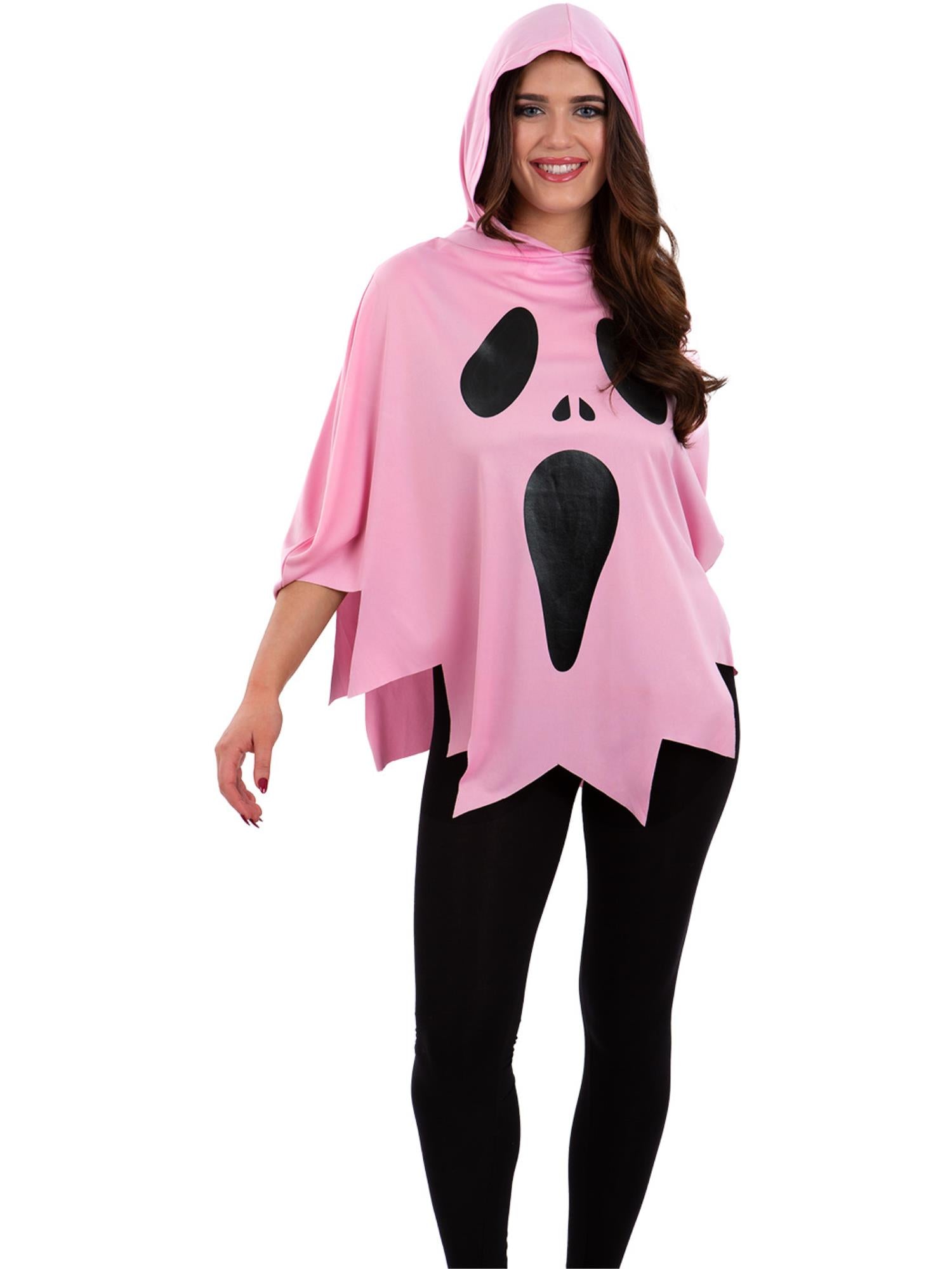 smiffys-fever-pink-ghost-poncho-geisterkost-m-damen image 2