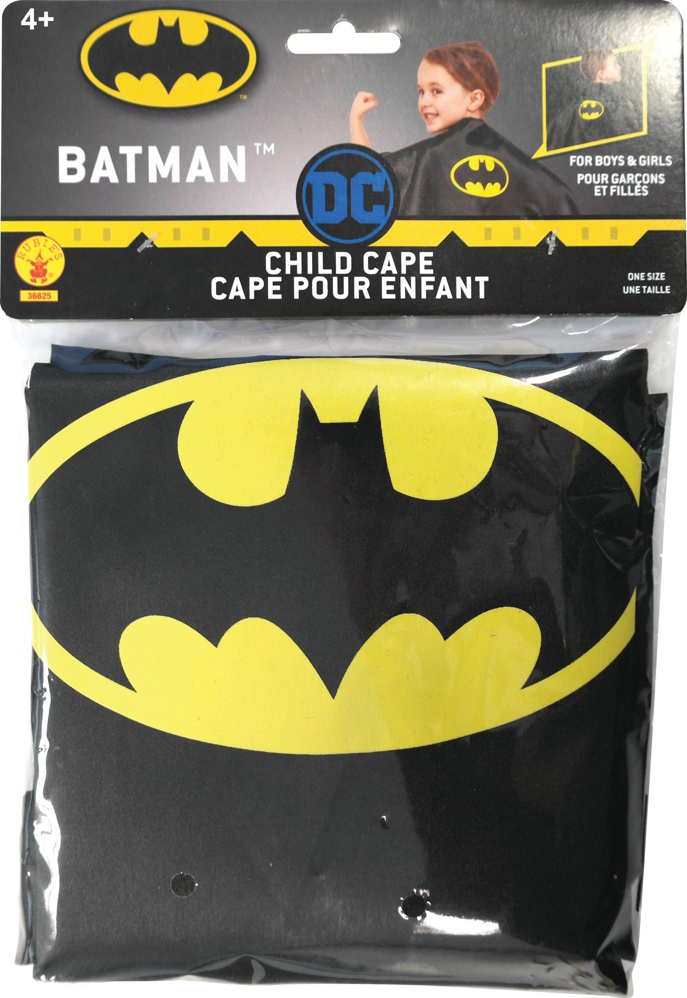rubies-batman-cape-umhang-schwarz-satin-mit-logo image 3