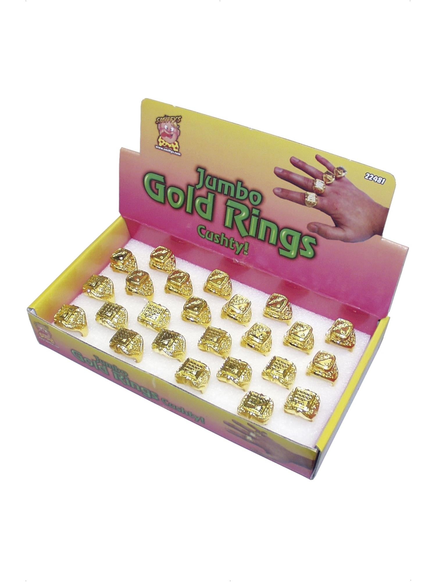 smiffys-fever-gold-ringe-24er-jumbo-kost-mschmuck image 1