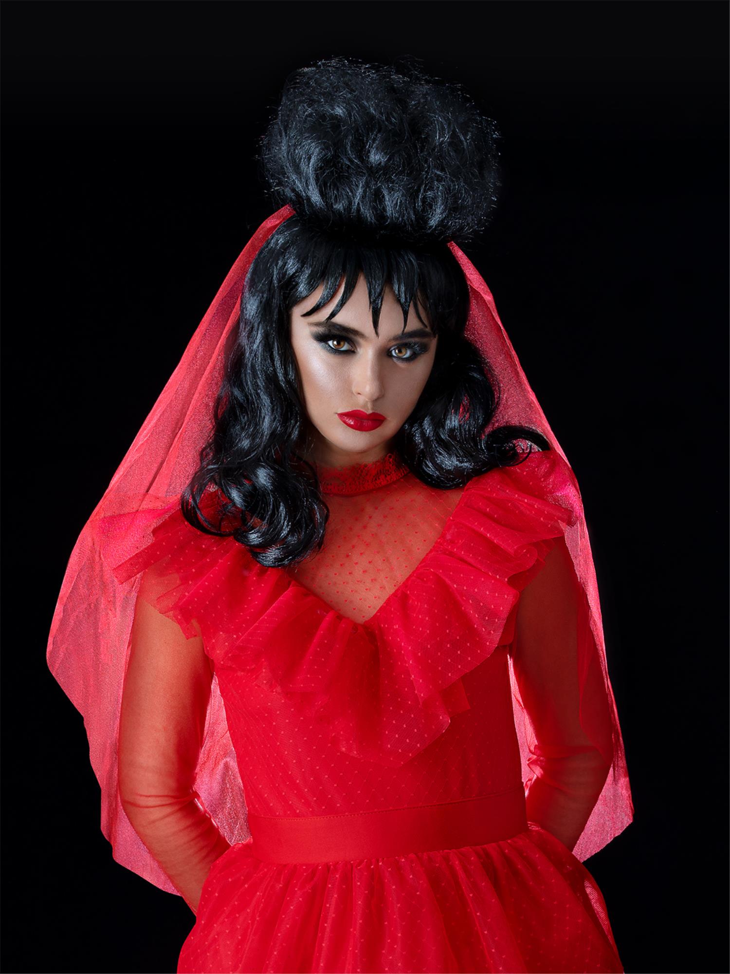 smiffys-fever-beetlejuice-lydia-deetz-per-cke-schwarz image 2