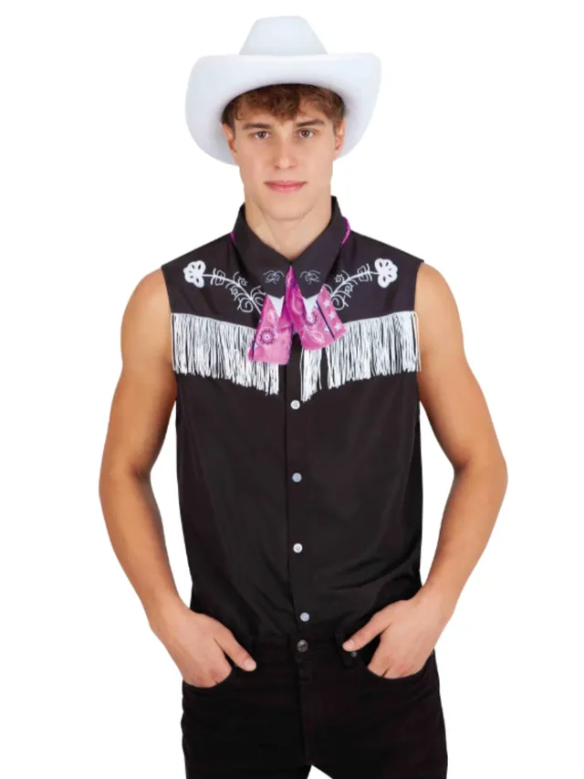 rubie-s-deluxe-cowboy-set-kost-m-erwachsene-weste-hut-schal image 1