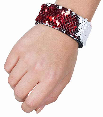 rubie-s-deluxe-klackarmband-pailletten-kost-mzubeh-r-rot-wei image 2