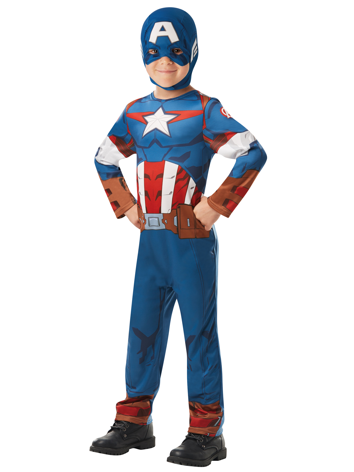 rubies-captain-america-klassik-kost-m-jersey-mit-maske image 1