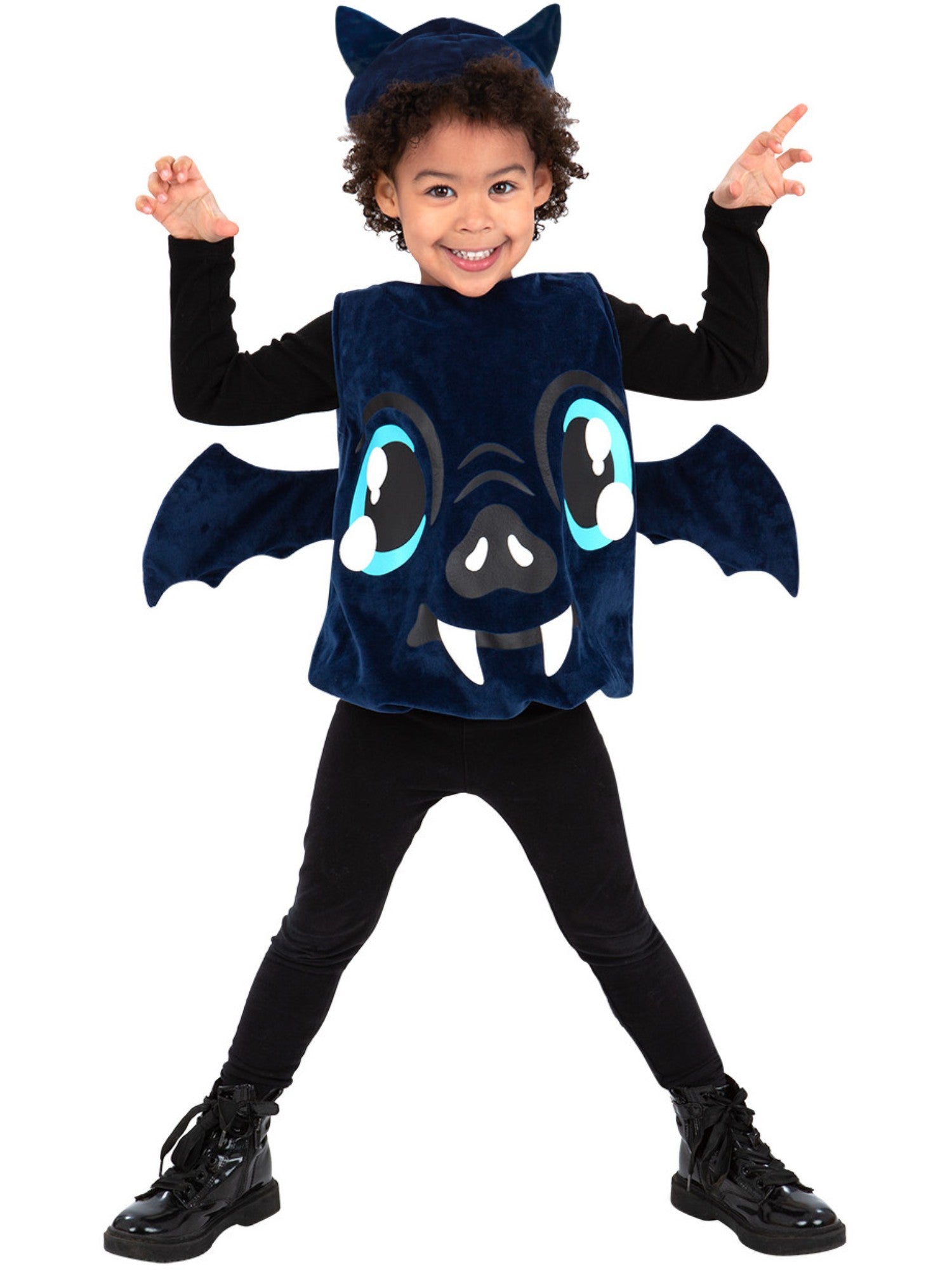 smiffys-fever-fledermaus-kost-m-kleinkind-blau-schwarz image 1