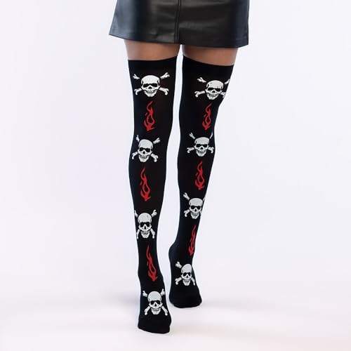 boland-audrey-overknees-totenkopf-flammen-60-den image 2