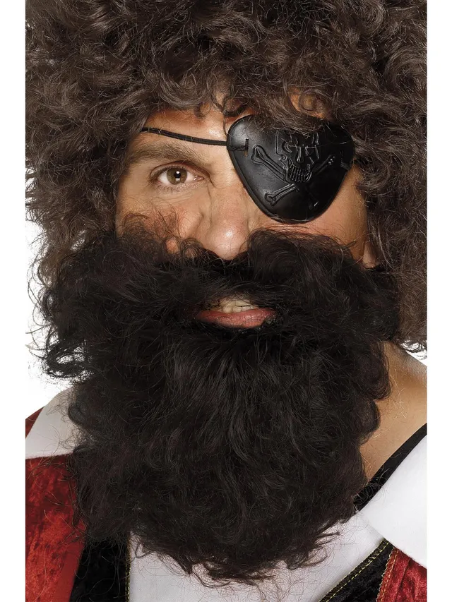 smiffys-fever-deluxe-piraten-bart-kost-mbart-braun-einheitsgr-e image 1
