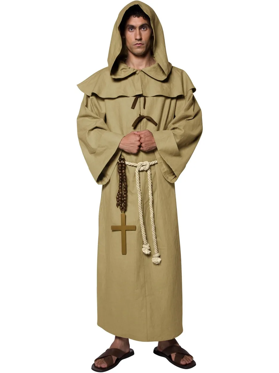 smiffys-fever-friar-tuck-m-nchskost-m-braun-herren image 1