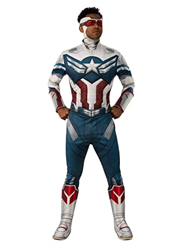 rubie-s-deluxe-captain-america-kost-m-herren-xl-mit-muskelbrust image 5