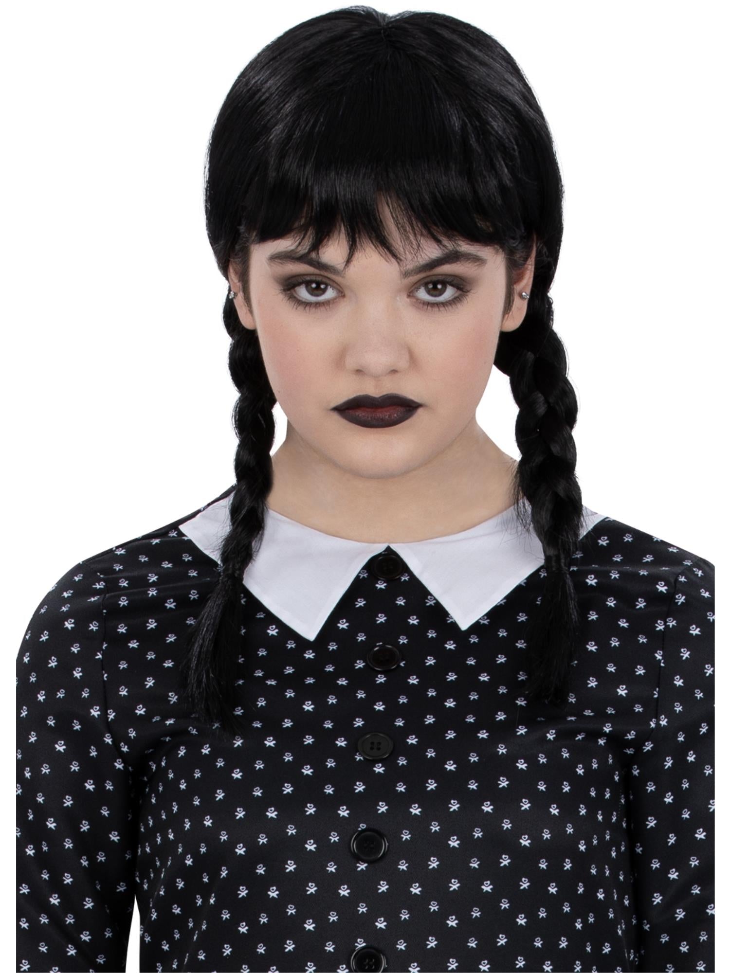 smiffys-fever-kinderper-cke-schwarz-z-pfe-gothic-schoolgirl image 1