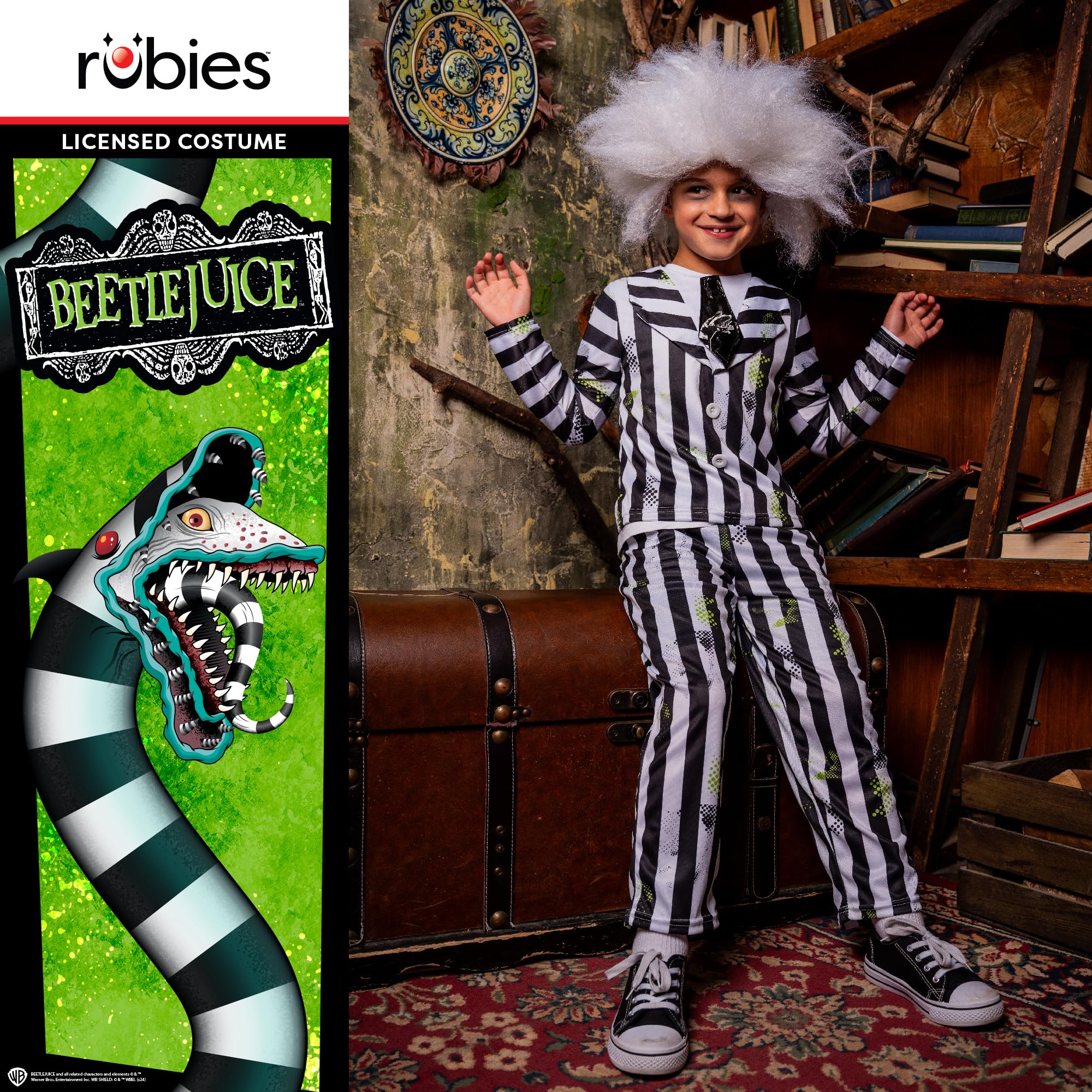 rubie-s-deluxe-beetlejuice-kost-m-kinder-7-8-jahre-mit-per-cke image 5