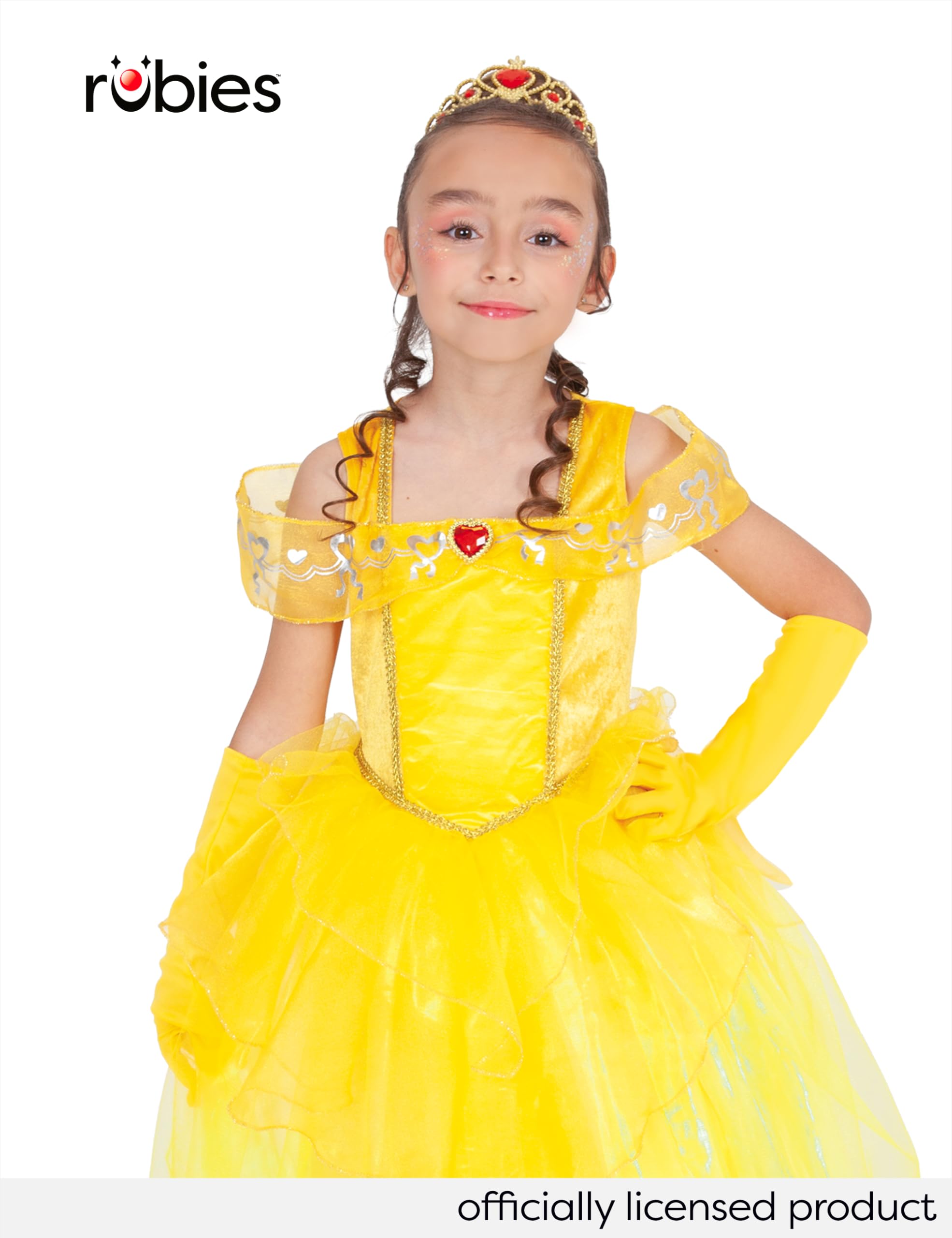 rubie-s-deluxe-prinzessinnenkost-m-gelb-3-4-jahre-kleid image 2