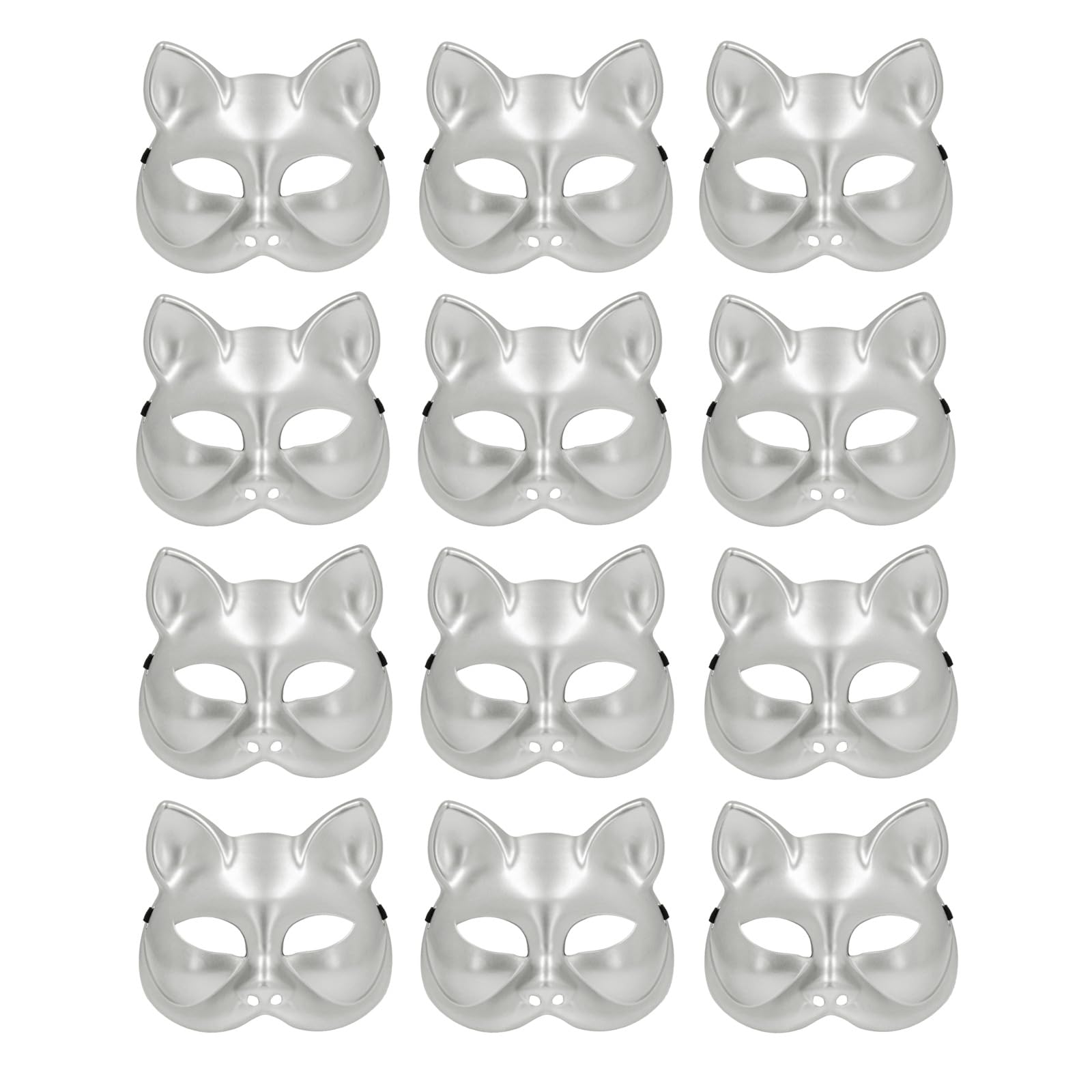 boland-kitty-katzenmaske-12er-set-gold-schwarz-silber-karneval image 1