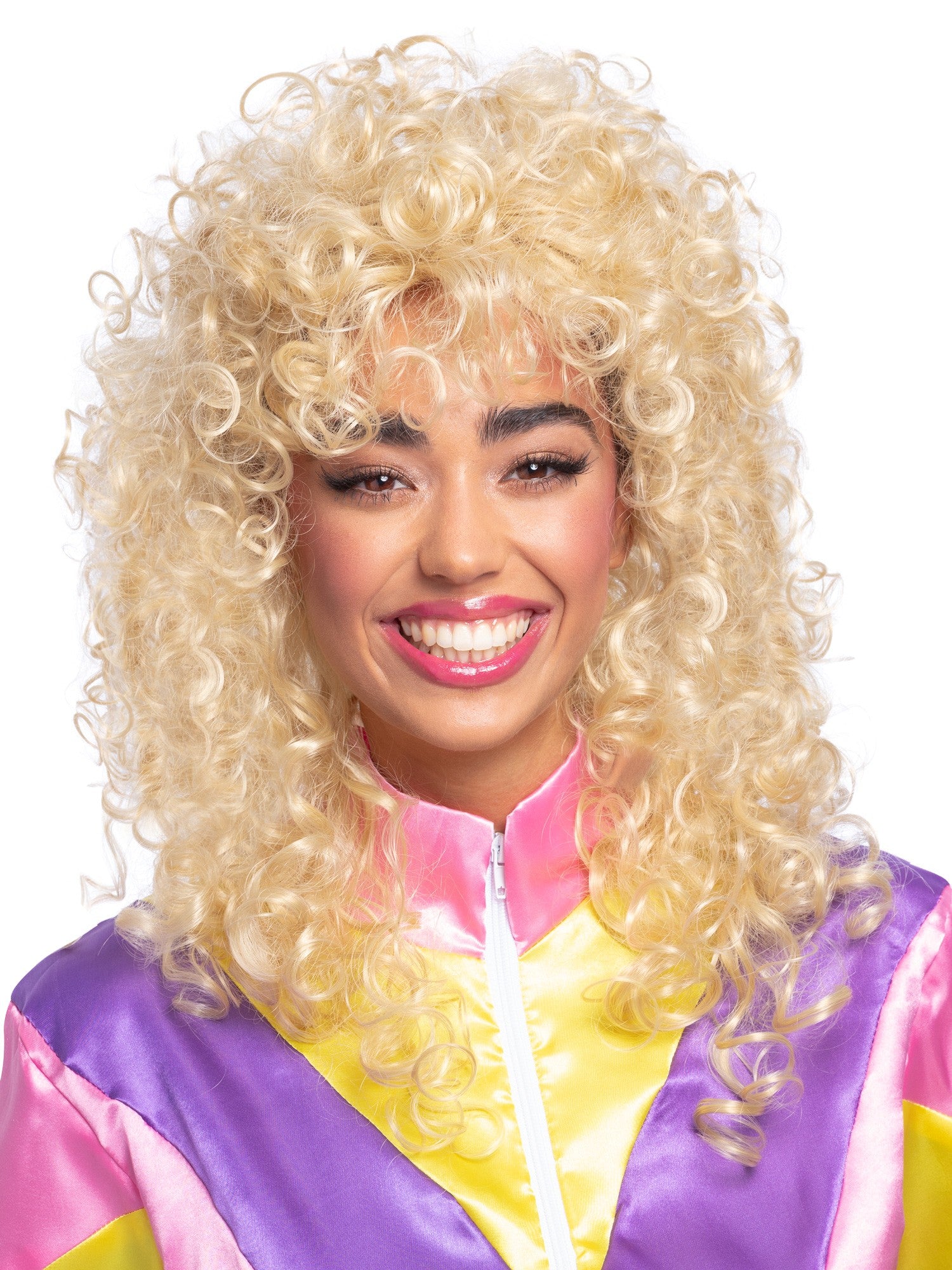 smiffys-fever-boogie-babe-per-cke-braun-lang-lockig image 2