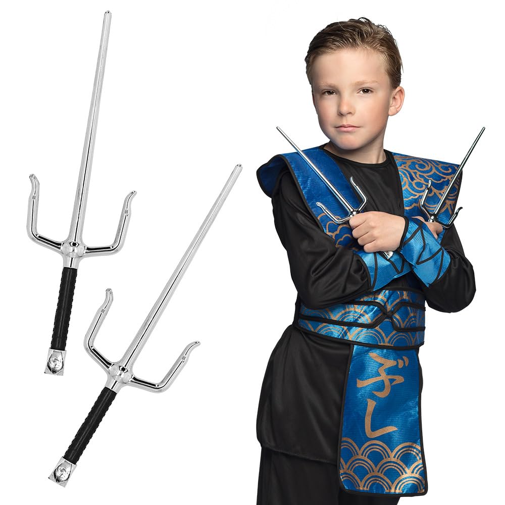 boland-ninja-sai-waffen-kost-m-set-2-teilig-schwarz image 1