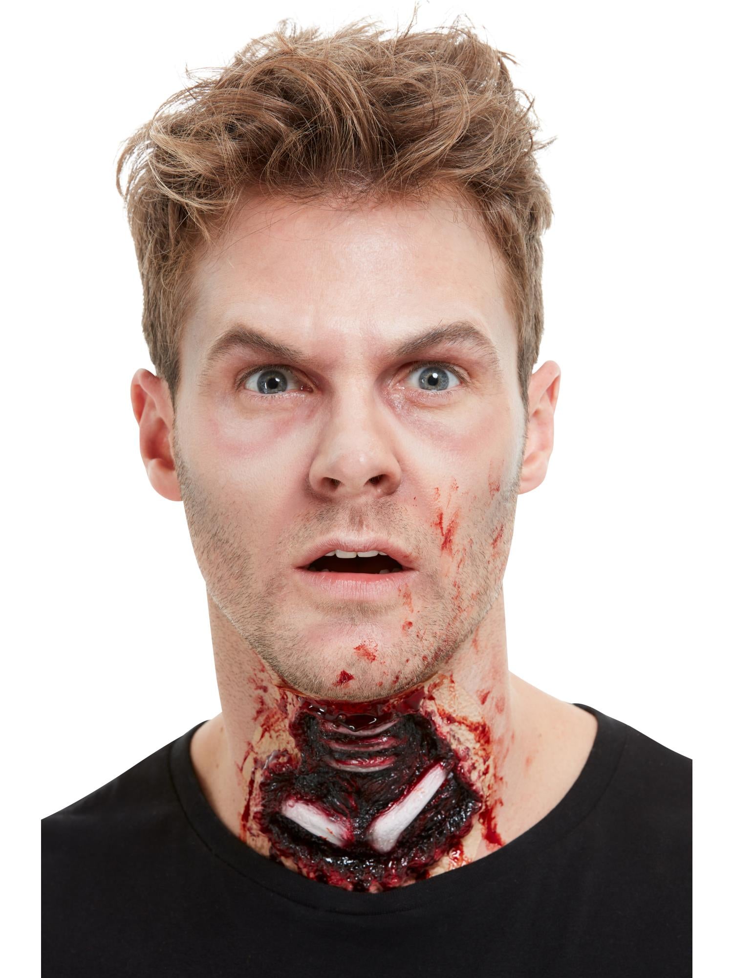 smiffys-makeup-fx-hals-wunde-latex-halloween-schminke image 1
