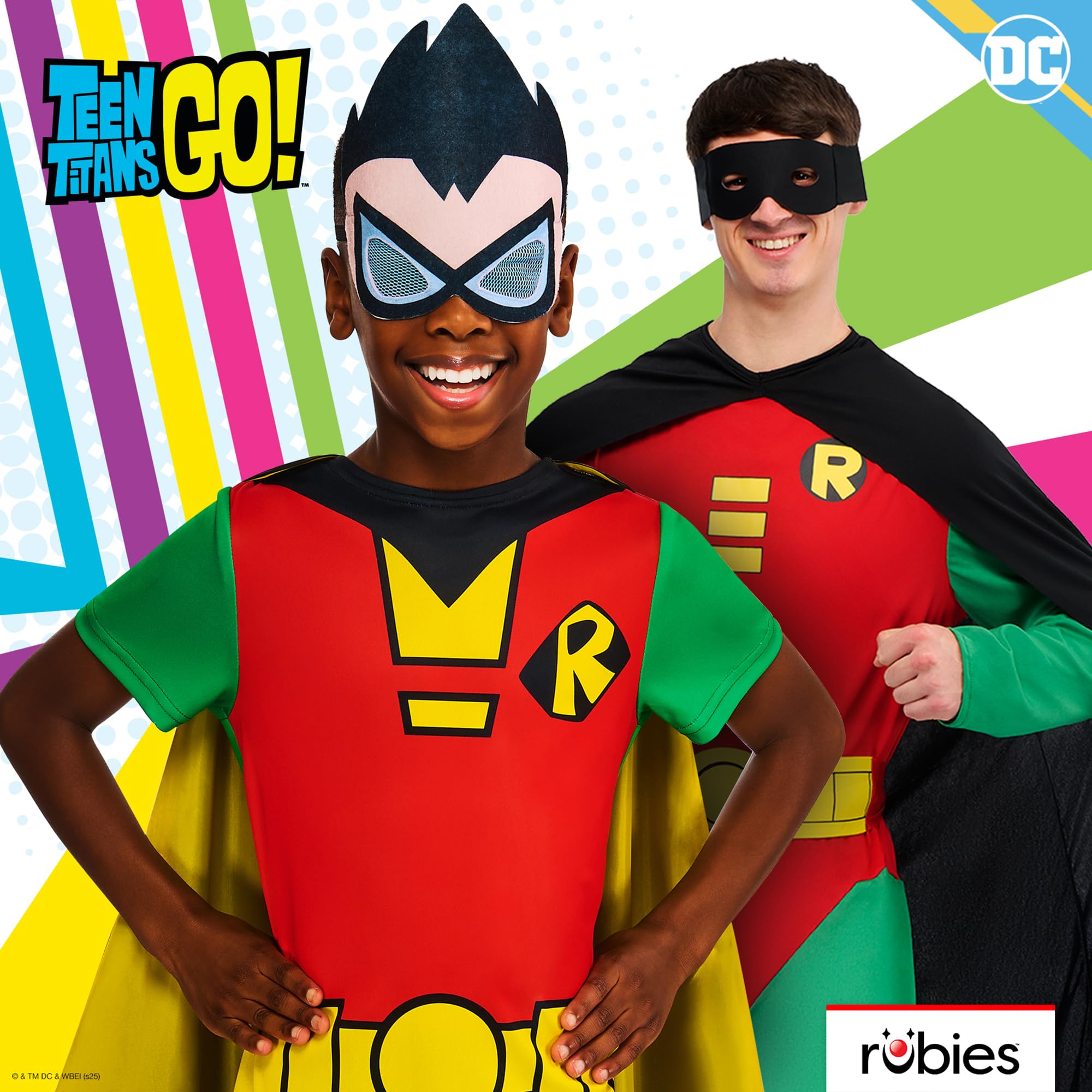 rubie-s-deluxe-robin-herren-kost-m-s-dc-comics-classic image 6