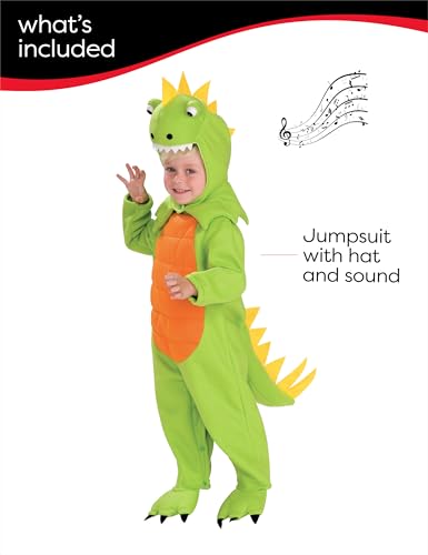rubie-s-deluxe-dinosaurier-kost-m-kinder-gr-s-gr-n-sound image 8
