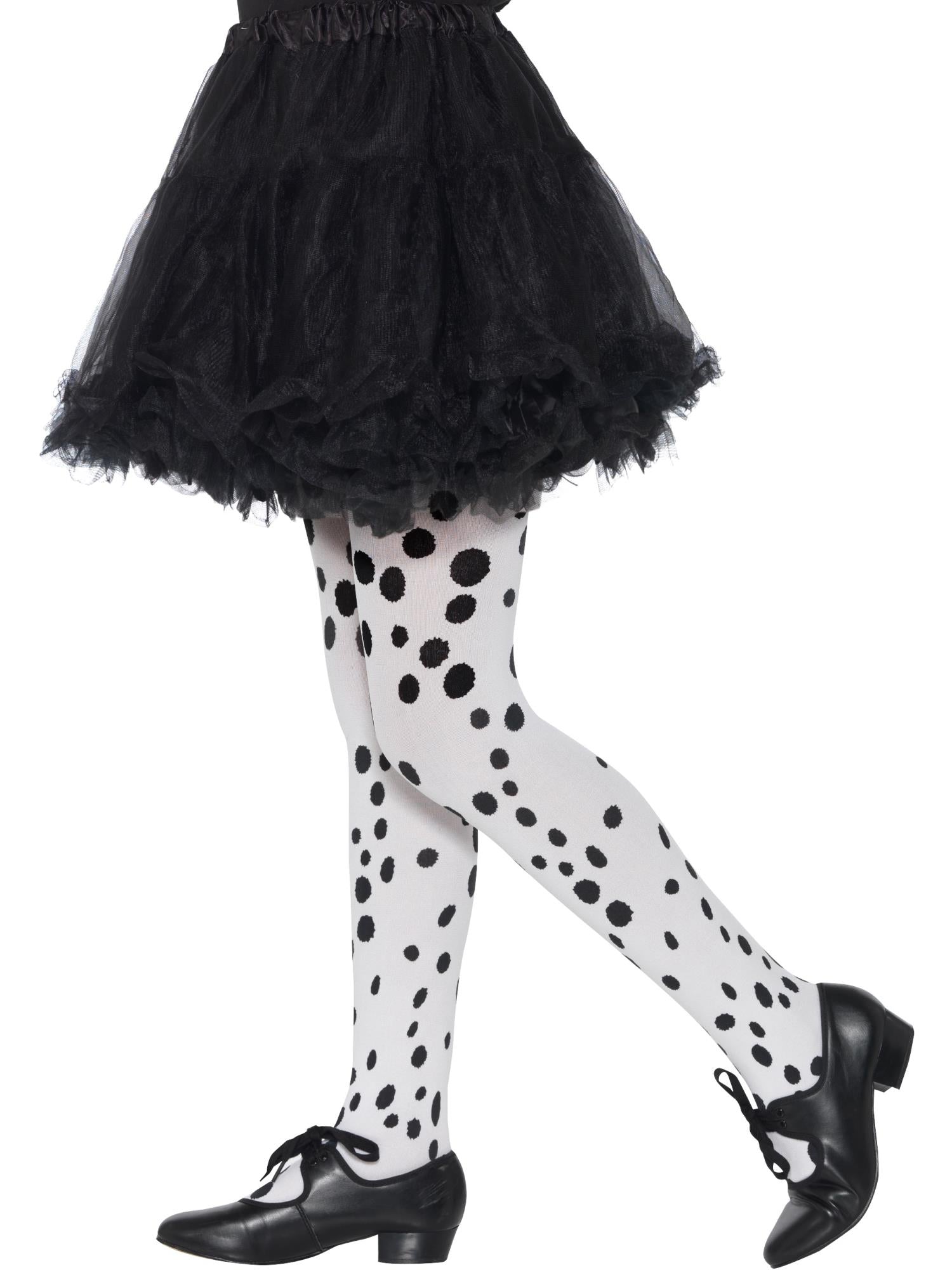 smiffys-fever-dalmatiner-strumpfhose-kinder-wei image 1