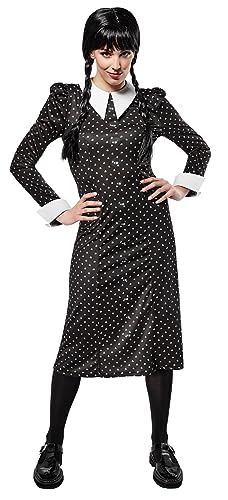 rubie-s-deluxe-wednesday-addams-kost-m-damen-l-schwarz image 8
