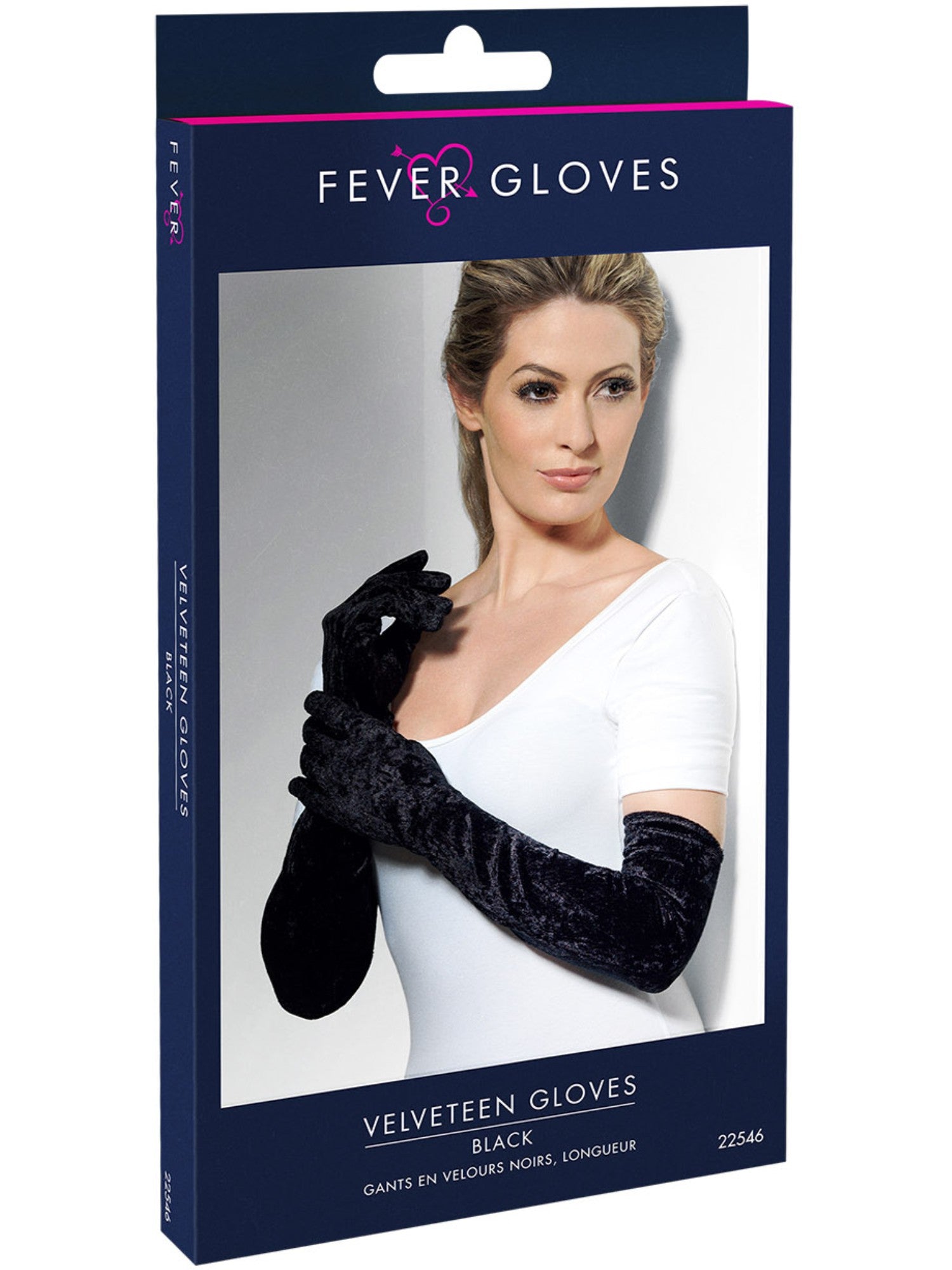 smiffys-fever-samt-handschuhe-schwarz-lang-damen-hexe image 2