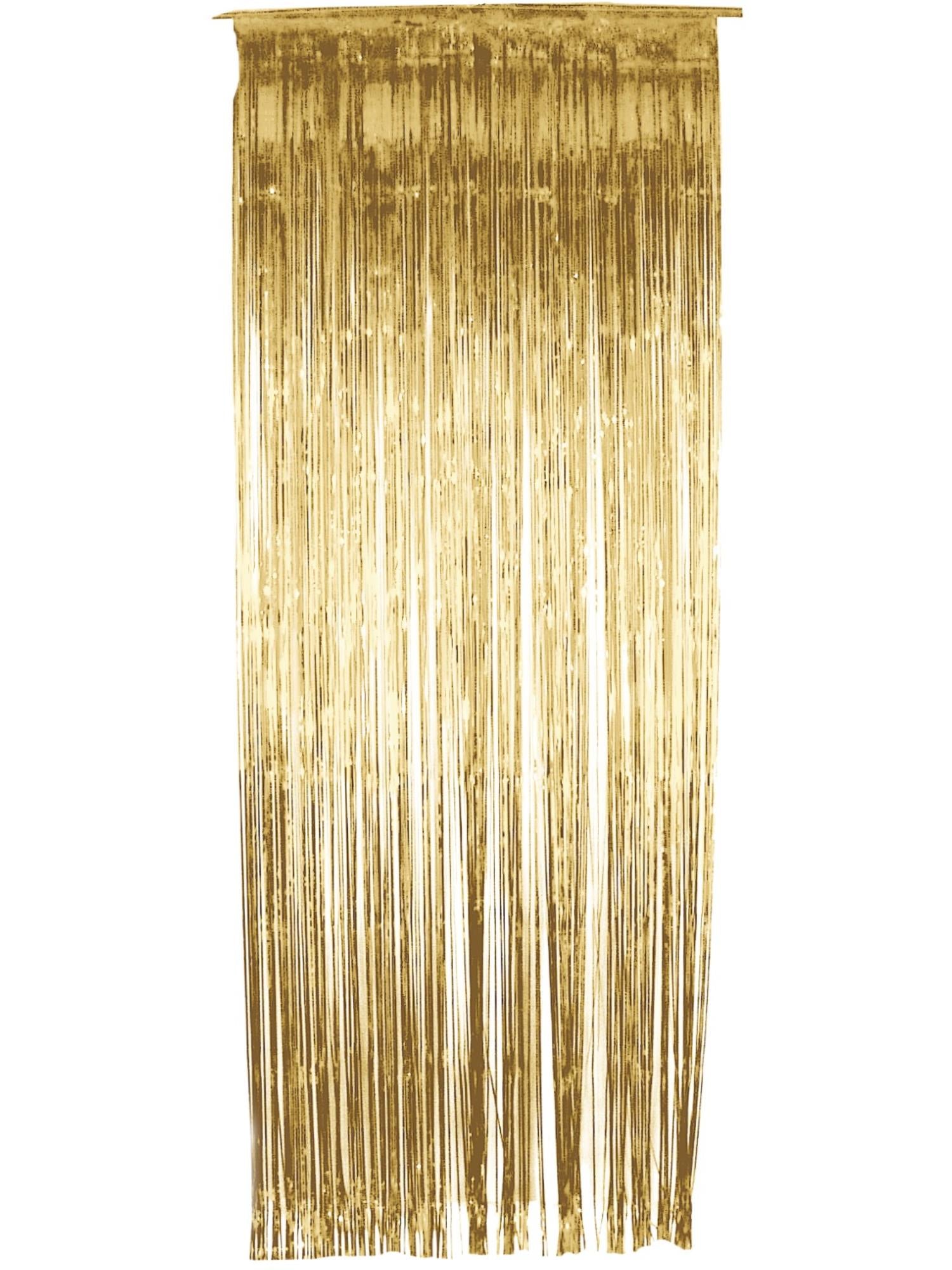 smiffys-fever-shimmer-curtain-vorhang-gold-metallic image 1