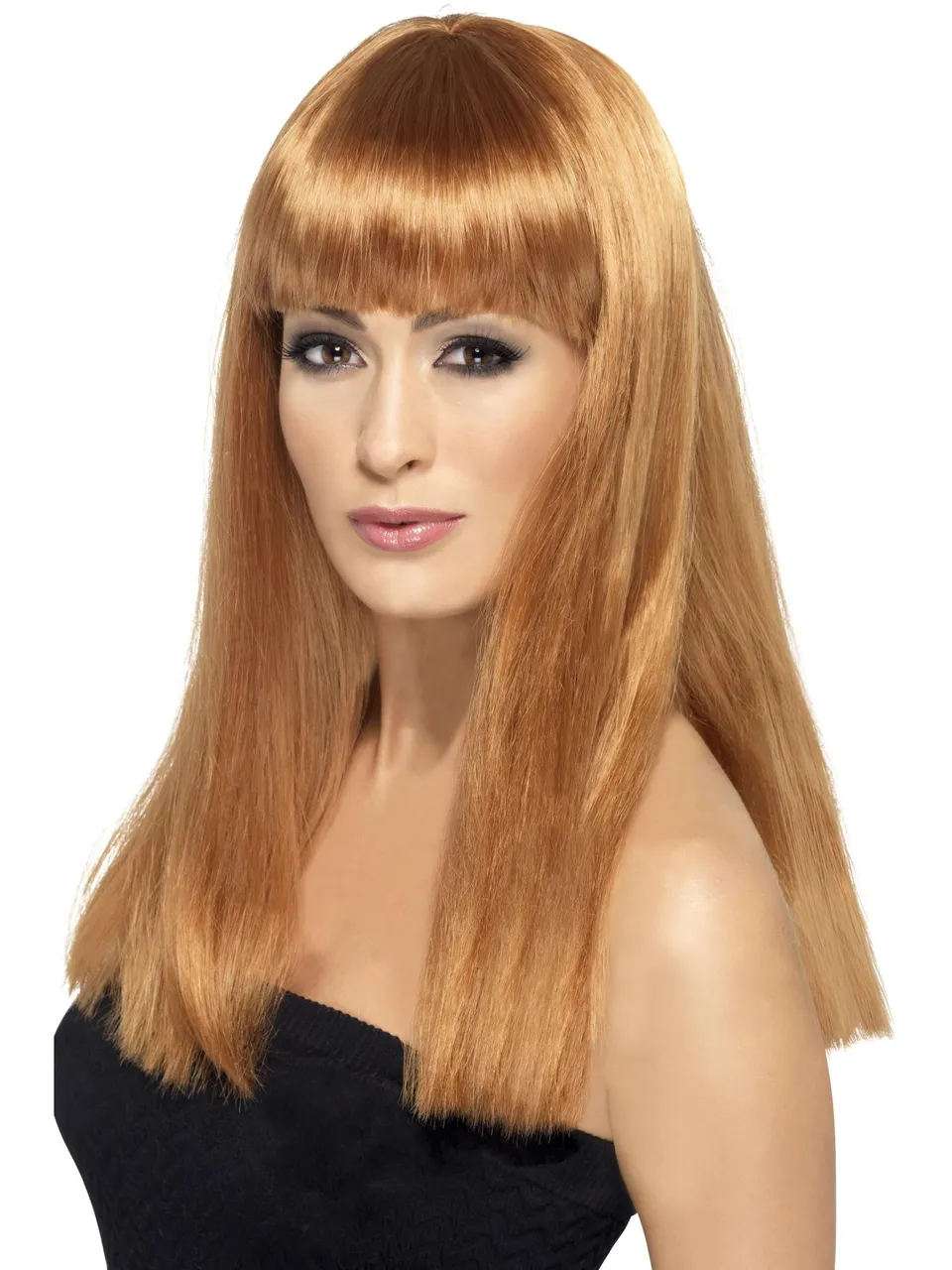 smiffys-fever-glamourama-per-cke-lang-blond-mit-pony image 1