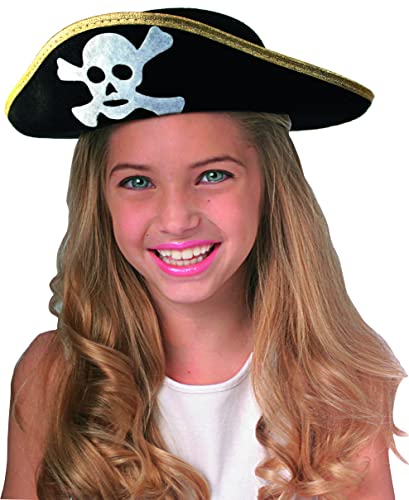 rubie-s-deluxe-piratenhut-schwarz-f-r-kinder image 3