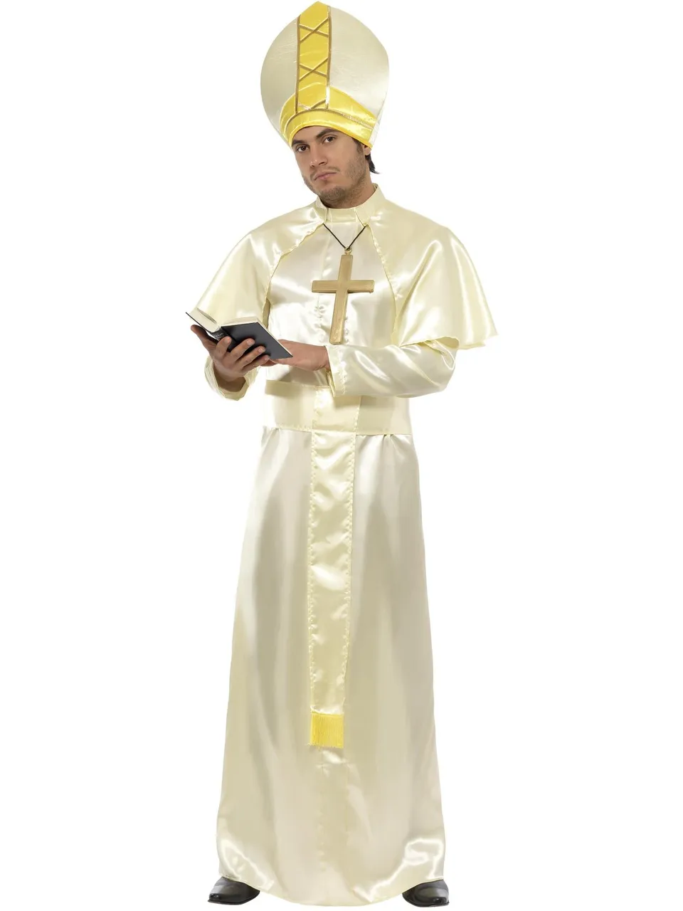 smiffys-fever-papst-kost-m-creme-gold-5-teilig image 1