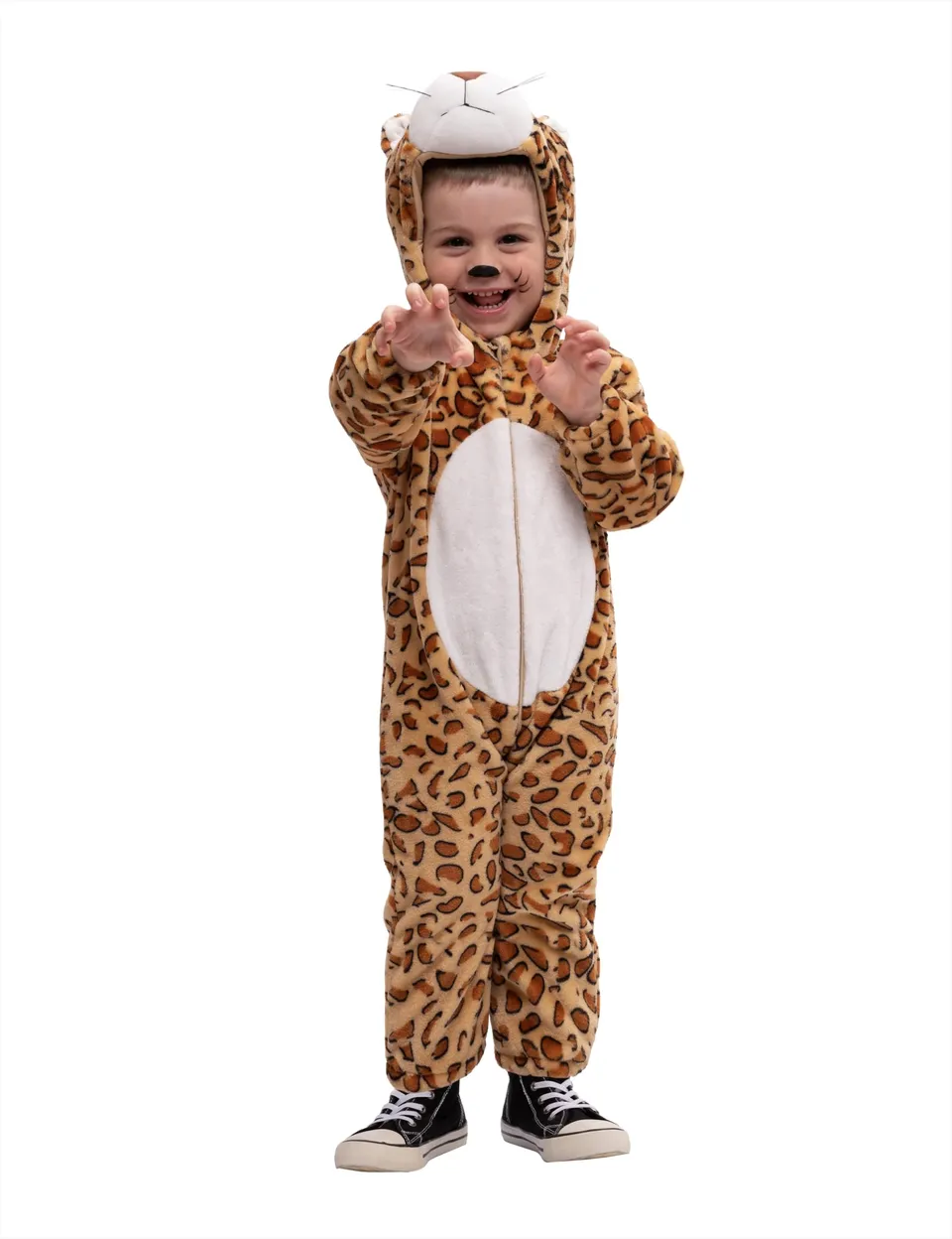 rubie-s-deluxe-leoparden-kost-m-kinder-jumpsuit-5-7-jahre image 1