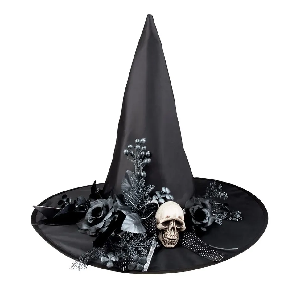 boland-headwear-hexenhut-skulla-totenkopf-schwarz-60-cm image 1