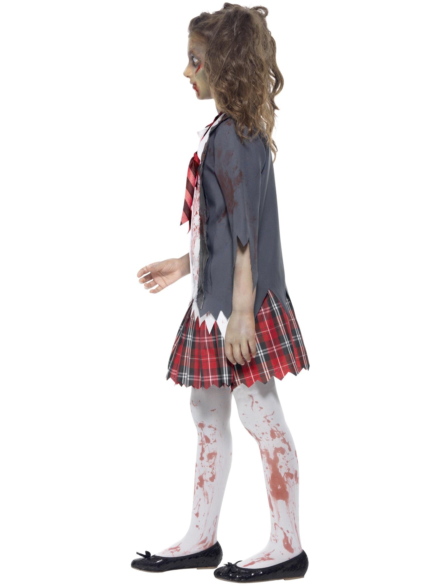 smiffys-fever-zombie-school-girl-kost-m-m-dchen-grau-gr-l image 3