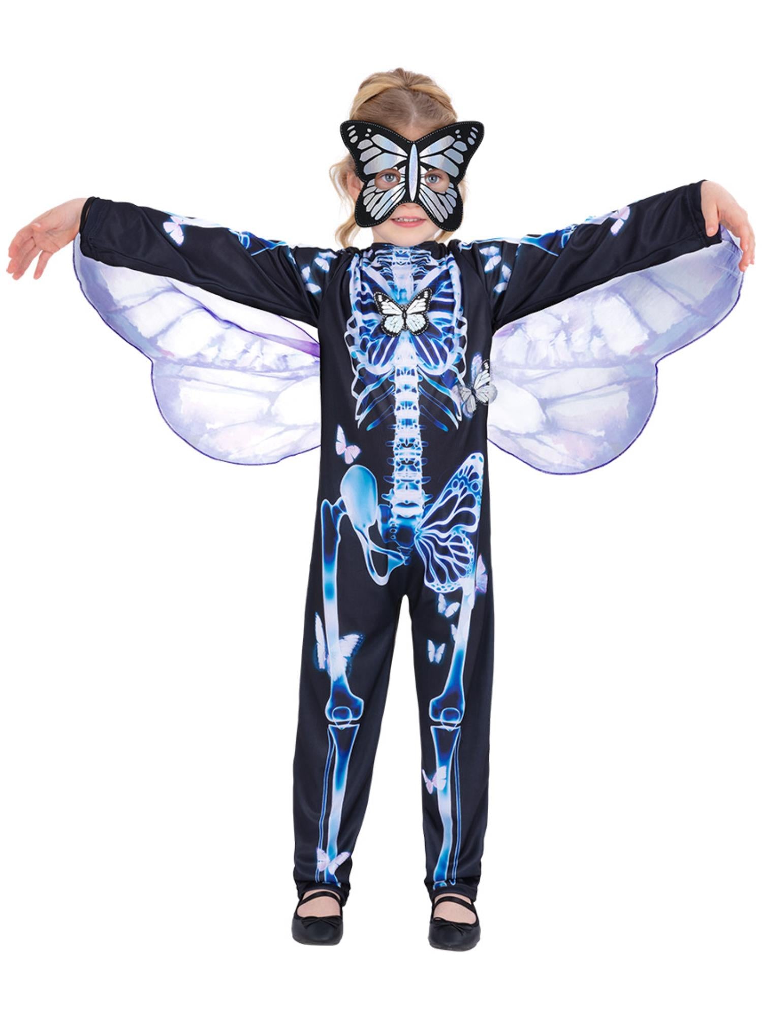 smiffys-fever-butterfly-skeleton-kost-m-gr-e-l-10-12-jahre image 4