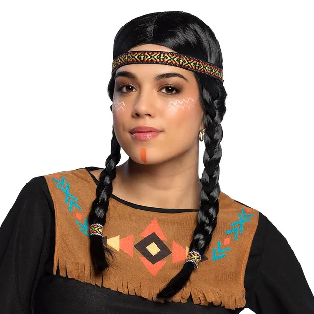 boland-kewanee-indianer-per-cke-schwarz-mit-z-pfen-und-stirnband image 1
