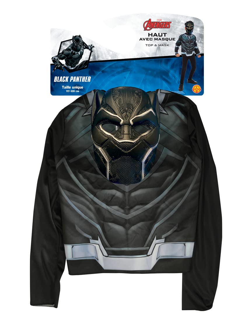 rubie-s-deluxe-black-panther-top-und-maske-noir-kinder image 2