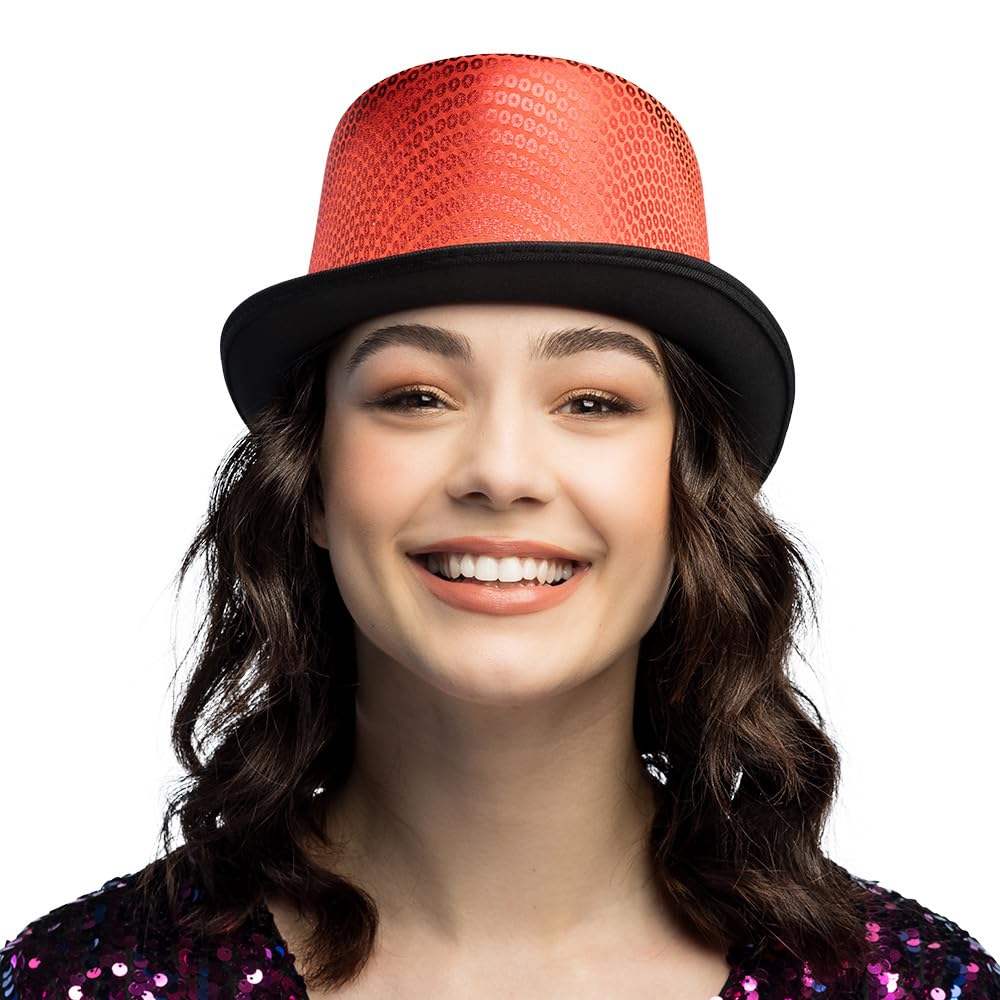 boland-caprice-zylinder-hut-blau-gl-nzend-f-r-karneval image 8