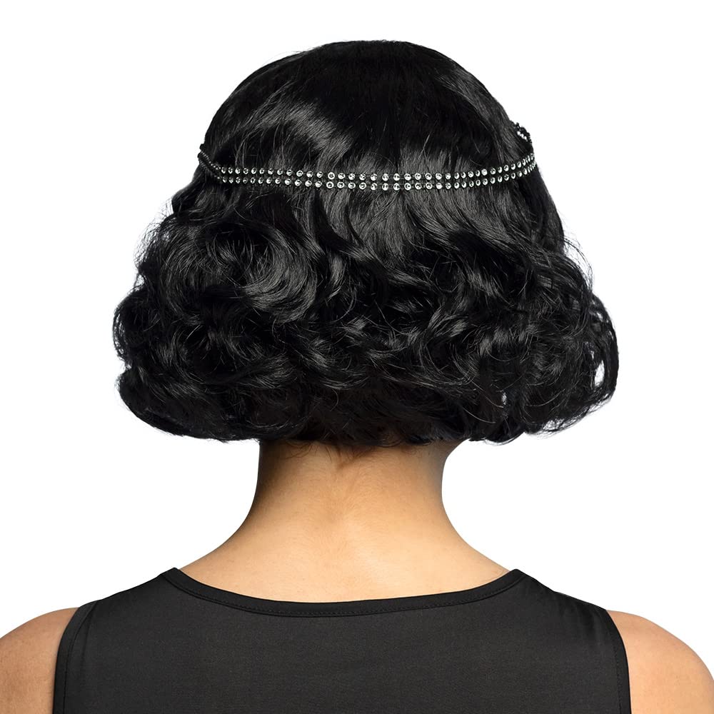 boland-wigs-per-cke-flapper-schwarz-kurz-glitzerband-damen image 2