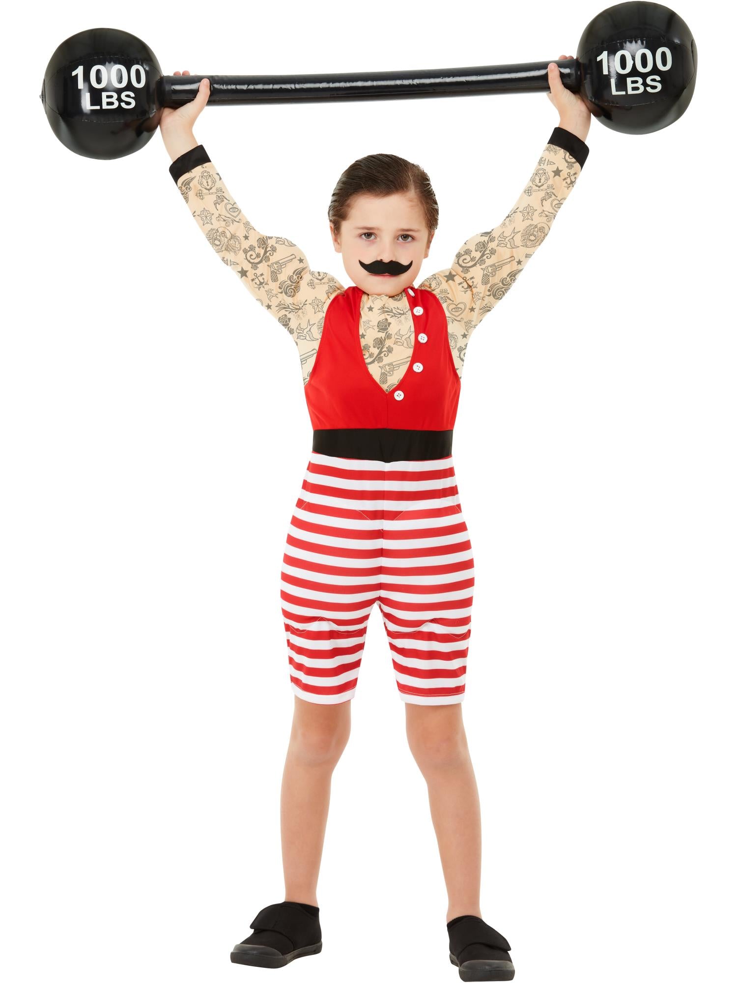 smiffys-strong-boy-zirkus-kost-m-jungen-gr-l-mit-schnurrbart image 2