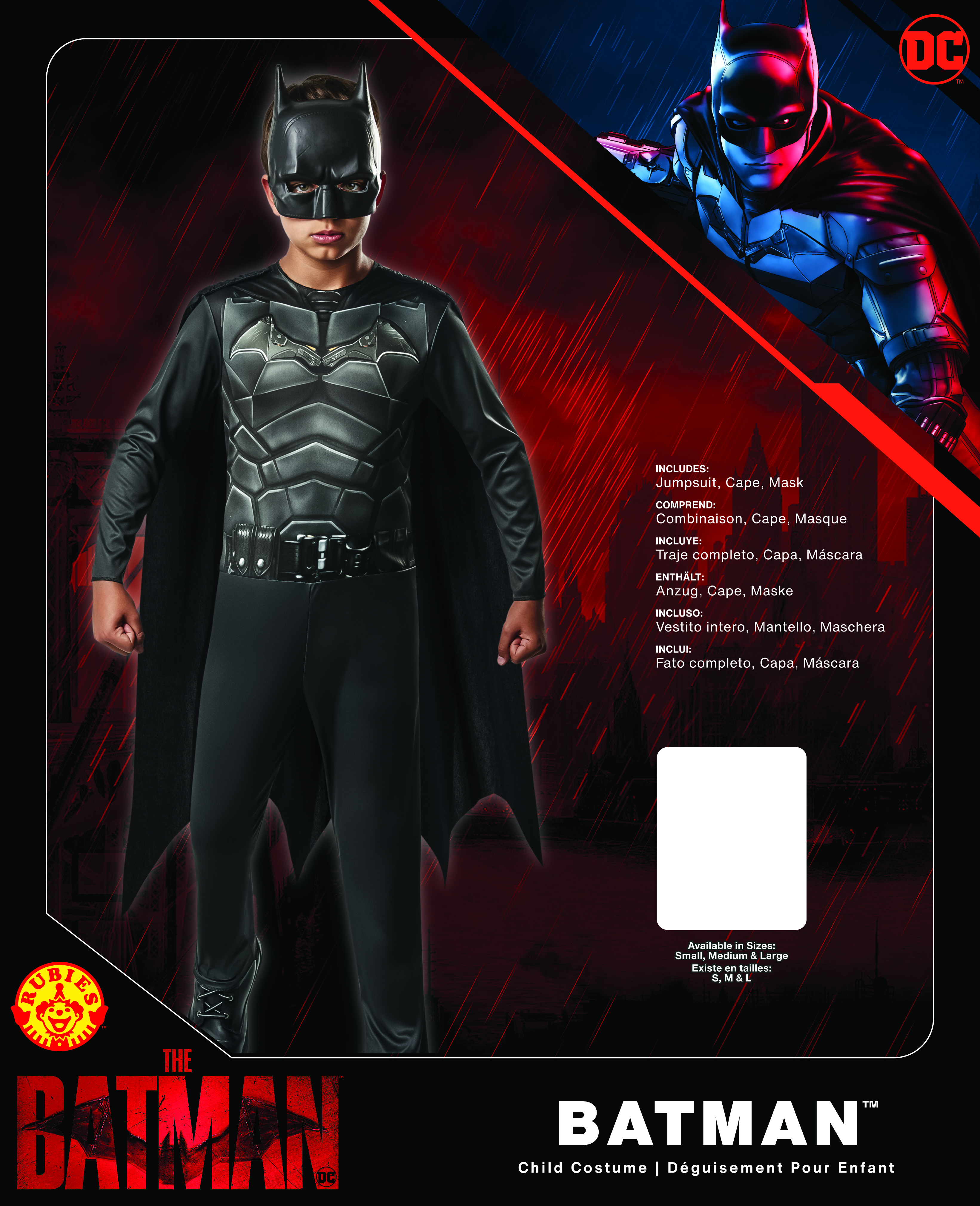rubies-the-batman-movie-kost-m-mit-cape-und-maske image 2